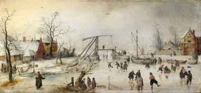 Scena na lodzie autorstwa Hendrick Avercamp