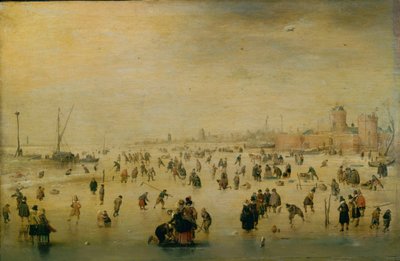 Scena łyżwiarska autorstwa Hendrick Avercamp