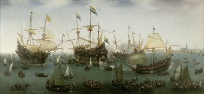 Powrót do Amsterdamu drugiej wyprawy do Indii Wschodnich autorstwa Hendrick Cornelisz. Vroom