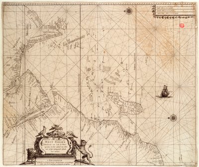 Mapa Afryki, Indii i Sri Lanki z ok. 1680 r. (druk) autorstwa Hendrick Doncker