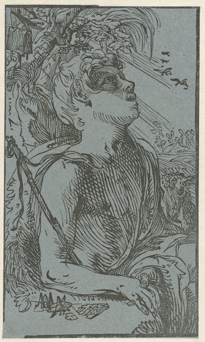 Jan Chrzciciel na pustyni autorstwa Hendrick Goltzius (attributed to)