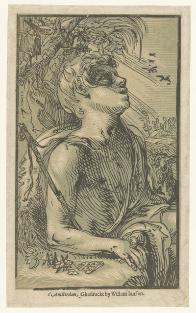 Jan Chrzciciel na pustyni autorstwa Hendrick Goltzius (attributed to)