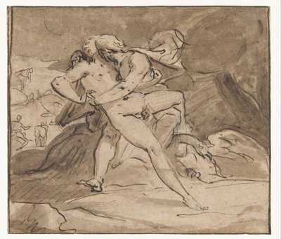 Jowisz obejmuje Io autorstwa Hendrick Goltzius (school of)