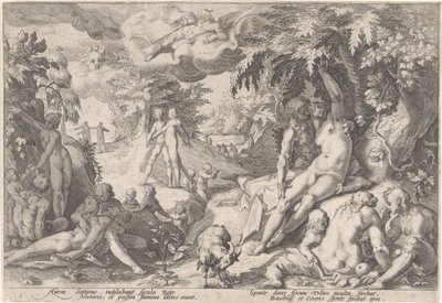 Złoty wiek Metamorfozy Owidiusza (tytuł serii) autorstwa Hendrick Goltzius (workshop of)