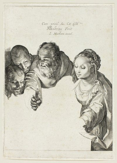 Adoracja pasterzy autorstwa Hendrick Goltzius
