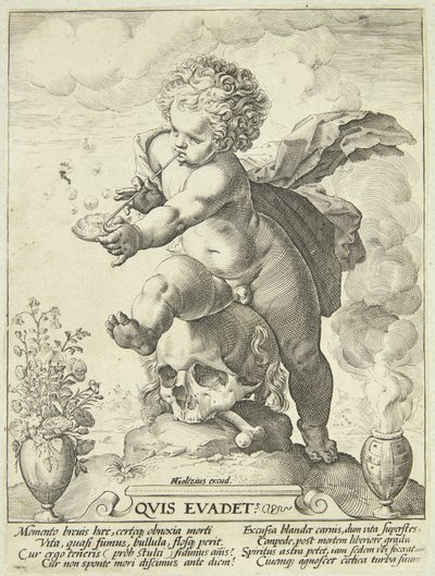 Alegoria przemijania życia („Quis Evadet?”) autorstwa Hendrick Goltzius