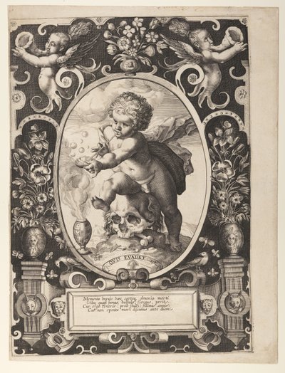 Alegoria przemijania (Quis Evadet) autorstwa Hendrick Goltzius