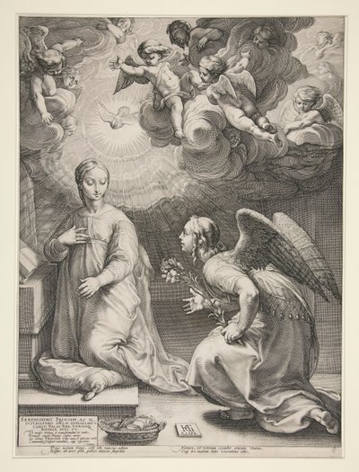 zwiastowanie autorstwa Hendrick Goltzius