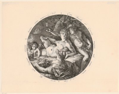 Bachus, Ceres i Wenus autorstwa Hendrick Goltzius