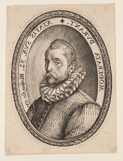 Popiersie mężczyzny zwróconego w lewo autorstwa Hendrick Goltzius