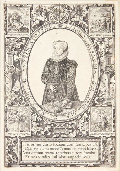 Charlotta de Burbon autorstwa Hendrick Goltzius