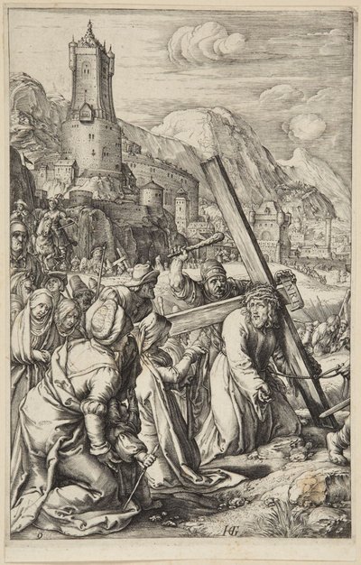 Chrystus niosący krzyż autorstwa Hendrick Goltzius