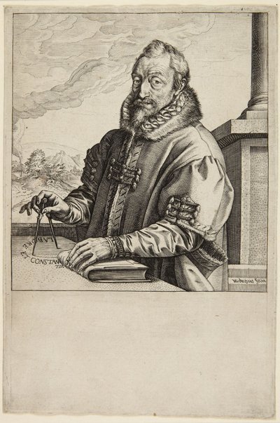 Christopher Plantin autorstwa Hendrick Goltzius