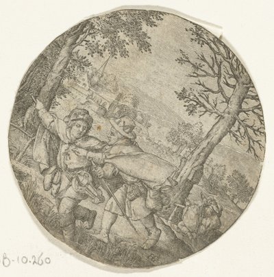 Ślepy prowadzi ślepego autorstwa Hendrick Goltzius