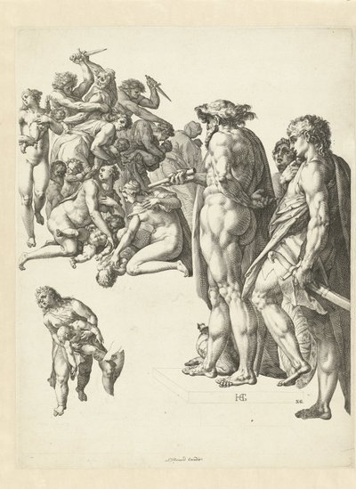 Dzieciobójstwo w Betlejem autorstwa Hendrick Goltzius
