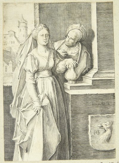Dziwna para autorstwa Hendrick Goltzius
