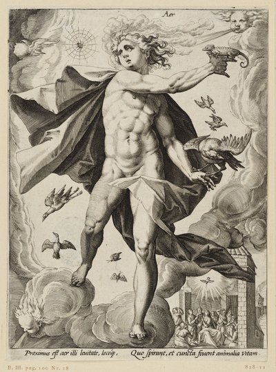Cztery żywioły: Powietrze autorstwa Hendrick Goltzius