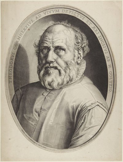 Dirck Volckertsz. Coornhert autorstwa Hendrick Goltzius