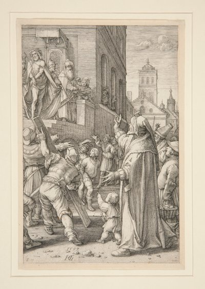 Ecce Homo, z „Pasji”, nr 8 z serii 12 rycin autorstwa Hendrick Goltzius