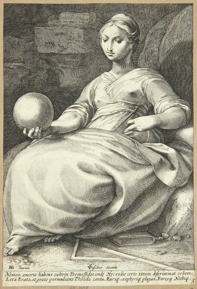 Erato autorstwa Hendrick Goltzius