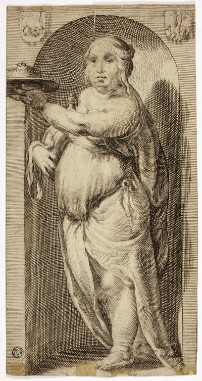 Obżarstwo autorstwa Hendrick Goltzius