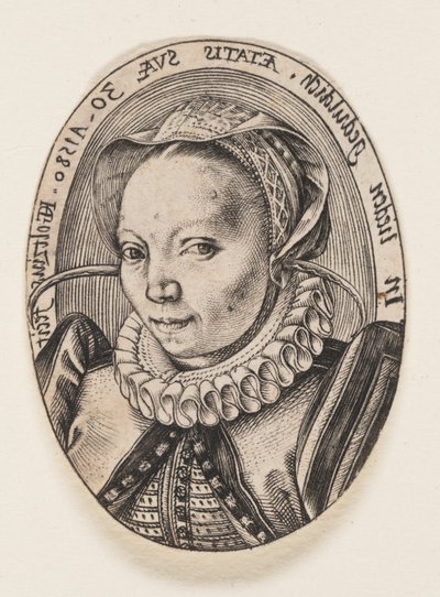 Grietgen Jansdochter, żona artysty autorstwa Hendrick Goltzius