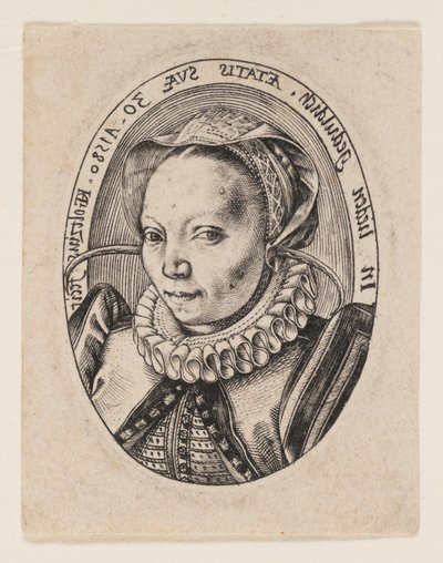 Grietgen Jansdochter, żona artysty autorstwa Hendrick Goltzius