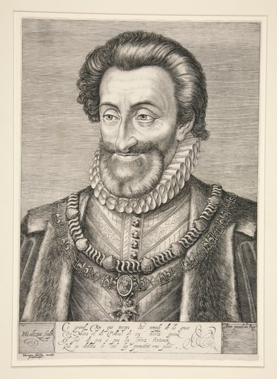Henryk IV, król Francji i Nawarry autorstwa Hendrick Goltzius