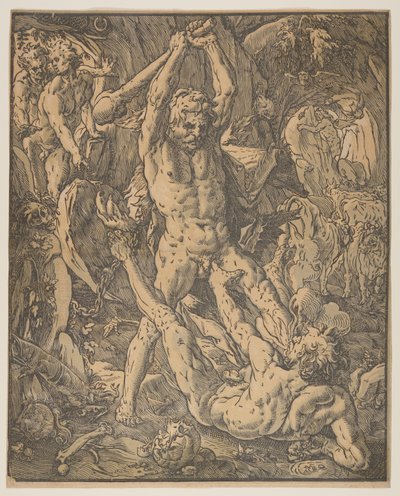 Herkules i Kakus autorstwa Hendrick Goltzius