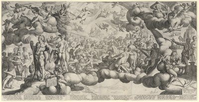 Ślub Amora i Psyche autorstwa Hendrick Goltzius
