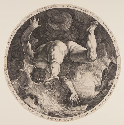 Ixion, z "Czterech łotrów autorstwa Hendrick Goltzius