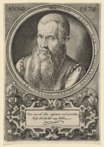Johan Gols [Ojciec artysty] autorstwa Hendrick Goltzius