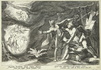 Jowisz i Io autorstwa Hendrick Goltzius