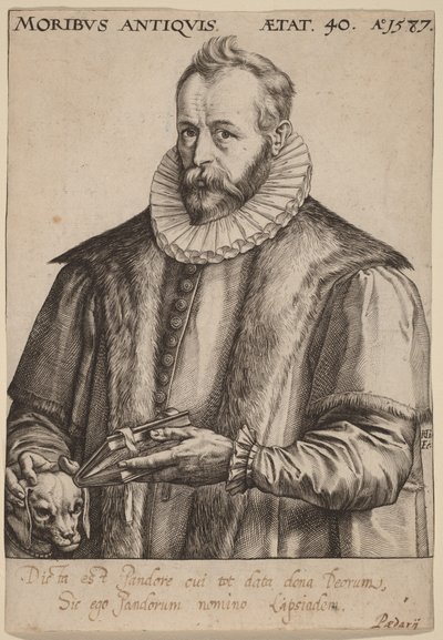 Justus Lipsius autorstwa Hendrick Goltzius