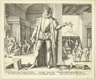 Lekarz jako człowiek autorstwa Hendrick Goltzius
