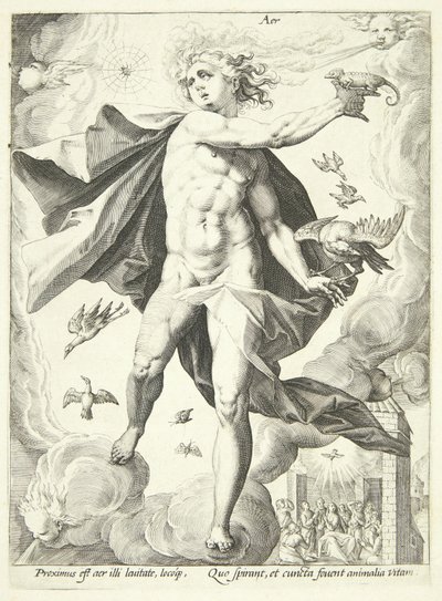 Powietrze (powietrze) autorstwa Hendrick Goltzius