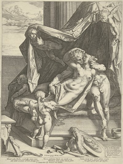 Mars do Wenus autorstwa Hendrick Goltzius