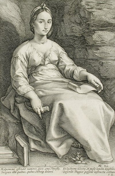Melpomena autorstwa Hendrick Goltzius