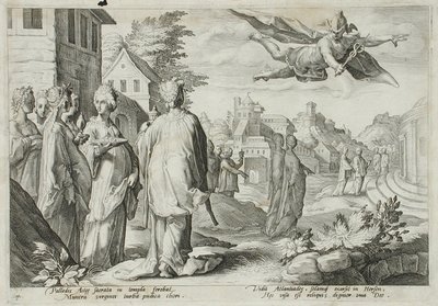 Merkury zakochany w Herse, córce Kekropsa autorstwa Hendrick Goltzius