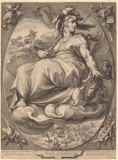 Minerwa autorstwa Hendrick Goltzius