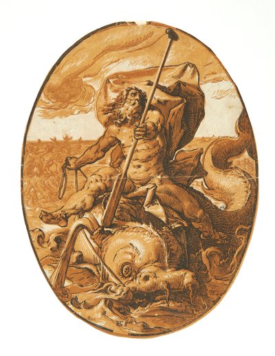 Neptun autorstwa Hendrick Goltzius