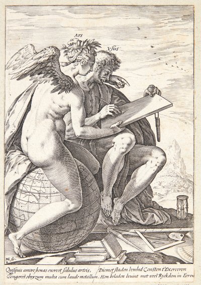 Ćwiczenie i sztuka autorstwa Hendrick Goltzius
