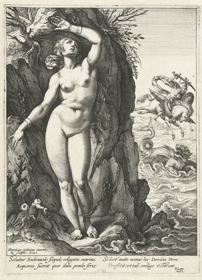 Perseusz w Andromedzie autorstwa Hendrick Goltzius