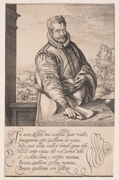 Philips Galle autorstwa Hendrick Goltzius
