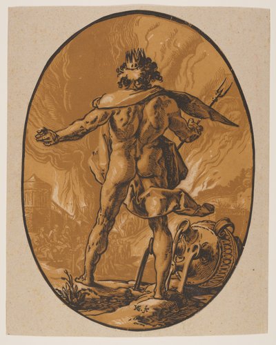 Pluton, z Bóstwa autorstwa Hendrick Goltzius