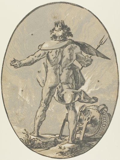 Pluton, płyta czwarta z Demogorgon i Bóstw autorstwa Hendrick Goltzius