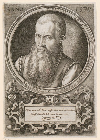 Portret Jana Goltza II [Jan Gols; Johan Gols] autorstwa Hendrick Goltzius