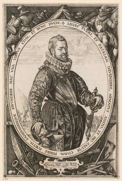 Portret Jacques’a de la Faille’a autorstwa Hendrick Goltzius