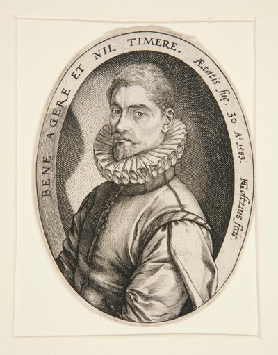 Portret Hieronimów Scholiers autorstwa Hendrick Goltzius