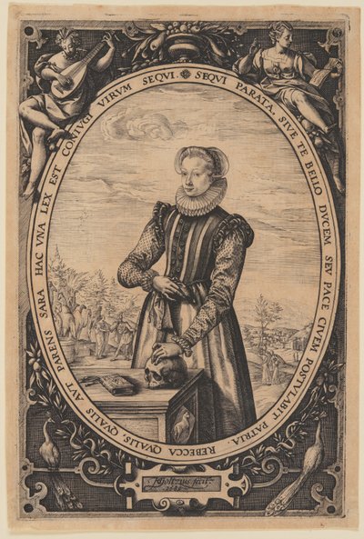 Portret Josiny Hamels autorstwa Hendrick Goltzius